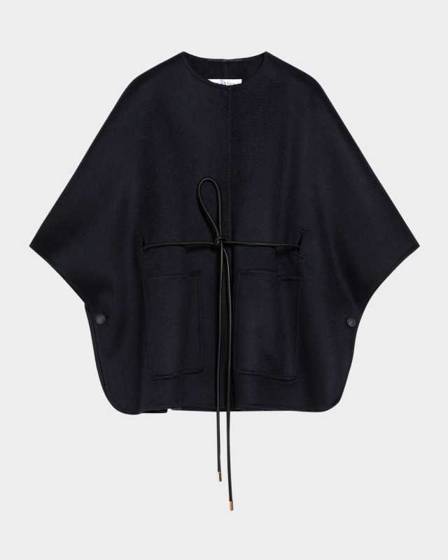 Zebio Cashmere Belted Poncho